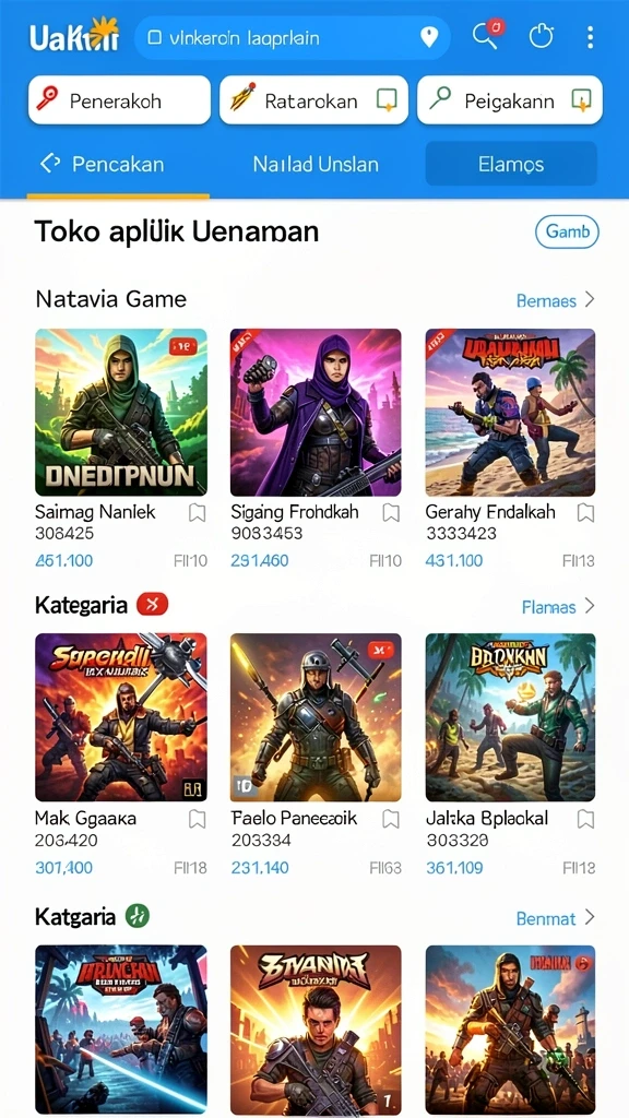 juara666 - Screenshot menampilkan karakter utama dalam permainan.